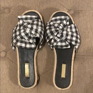 Plaid Sandals